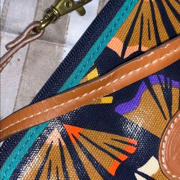 Fossil wristlet coated canvas blue multicolored - Picture 6 of 6